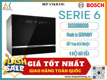 Máy Rửa Bát Bosch Độc Lập Mini SKS68BB008 55 cm Đen 